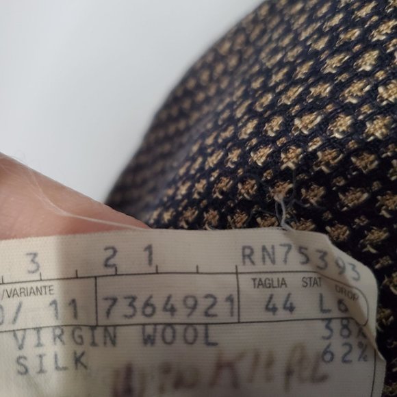 Vintage Brown Barcelino Made in Italy Jacket Blazer Tailored by Pancaldi & B - Picture 5 of 6